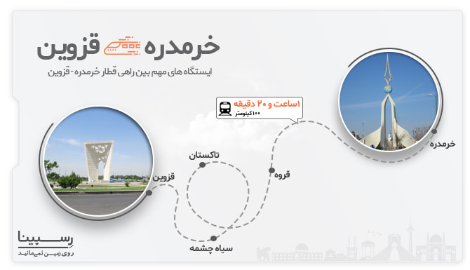 ایستگاه های بین راهی قطار خرمدره قزوین