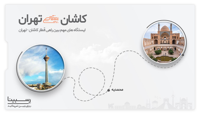 قطار کاشان به تهران - ایستگاه ها