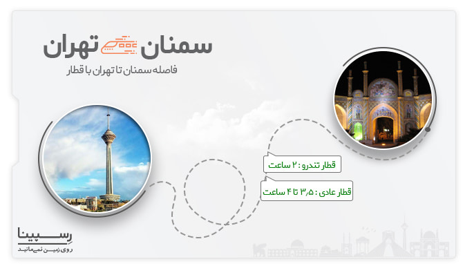 فاصله سمنان تا تهرن با قطار