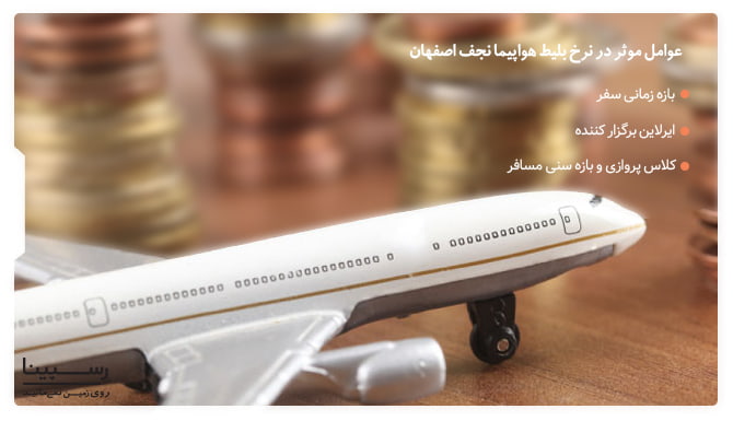 عوامل موثر در قیمت بلیط هواپیما نجف اصفهان عوامل موثر در قیمت بلیط هواپیما نجف اصفهان