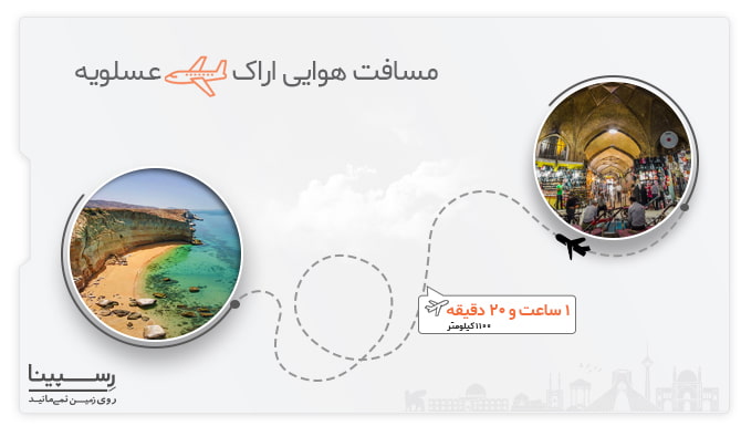 مسیر هوایی اراک عسلویه