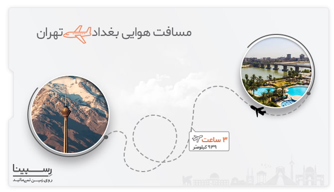 مسیر هوایی بغداد تهران