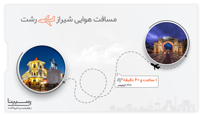 بلیط هواپیما شیراز به رشت